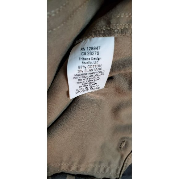 Nili Lotan Women's Coyote Black Brown Jenna Pants Size 0 Frayed Hem Animal Print - Picture 5 of 6